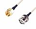 Omall (TM) 2PCS 39-inch SMA male to BNC Male Adapter Connector RF coaxial Pigtail cable