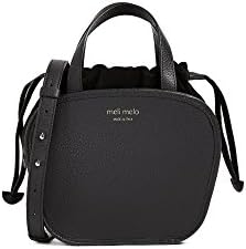 meli melo Women's Rosetta Satchel, Black, One Size