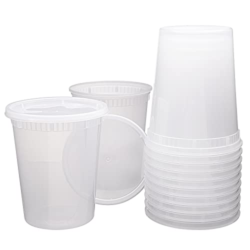 TigerChef Deli Containers with Lids Leak Proof, Microwave, Freezer and