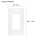 [10 Pack] BESTTEN Screwless Wall Plate Outlet Covers, 1 Gang Standard Size, Compatible with GFCI Outlet, USB Receptacle and Decor Light Switch etc. White