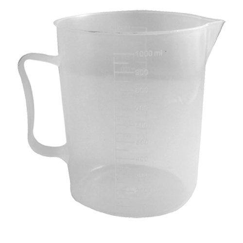 uxcell 1000mL Capacity Clear Plastic Graduated Laboratory Measuring Set Beaker