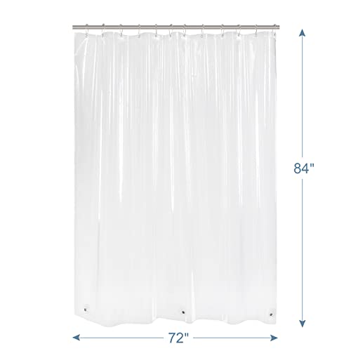Amazer Clear Shower Curtain Liner, Extra Long Shower Curtain Liner 72 x