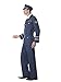 Smiffys mens Ww2 Air Force Captain Adult Sized Costume, Blue, L - US Size 42 -44