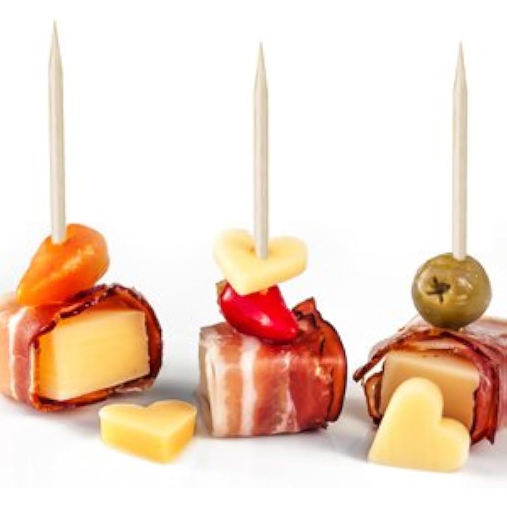 MontoPack Toothpick Holders Bamboo Wooden Toothpicks 1000Piece Large