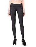 Baleaf Women's Yoga Workout Leggings Side Pocket for 5.5" Mobile Phone Grey M