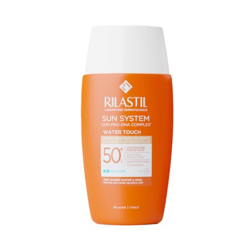 Sun System Fotoprotector Water Touch SPF50+ Con Color, Protector Solar Facial Ligero de Base Acuosa, Resistente al Agua, con Ácido Hialurónico y Vitamina E - 50 ml