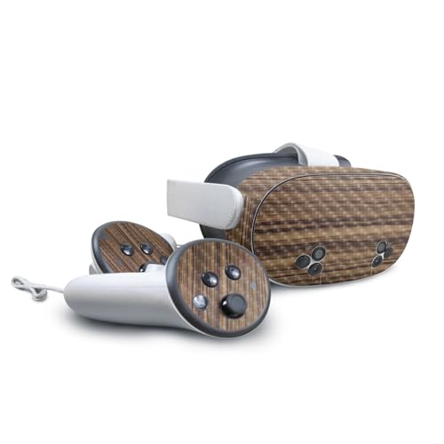 Carbon Fiber VR Skin Compatible with Meta Quest 3S - Dark Zebra Wood - Premium…