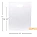 100 Clear Handle Bags 12x15, Extra Thick 2.25 Mil Retail Plastic Shopping Merchandise Gift Bags Tear Resistant Strong Durable Anti Stretch For Small Business LDPE Die Cut, ClearBags, 100% Recyclable