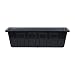 Novelty Poly-Pro Plastic Flower Box Planter, Black, 18-Inch