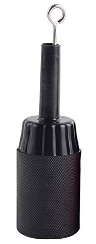 PFT (20) Count of 1inch Disposable Silicone Cartridge Grips and 20 Needle Bar Plungers - Black