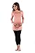 Women’s Side Ruched Maternity Tunic Top by Rags and Couture - Made in USA