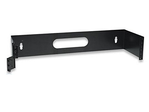 19 HINGED WALL BRACKET, 2U BLACK