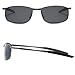 FEIDU Polarized Sport Mens Sunglasses HD Lens Metal Frame Driving Shades FD 9005 (A-black/gun-9005, 2.24)