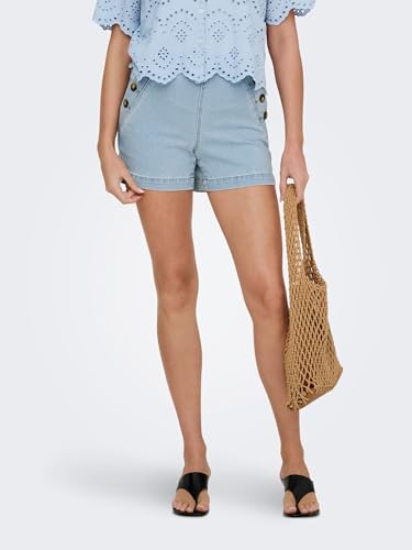 Only Shorts Onlmadeline Button HW Pantalones Cortos Gua para Mujer