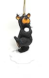 Bearfoots Snowball Fighting Bear Christmas Ornament
