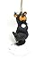Bearfoots Snowball Fighting Bear Christmas Ornament