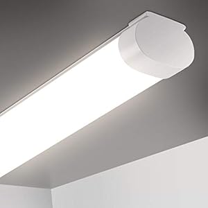 Oeegoo Ledlamp voor vochtige ruimtes, 150 cm, 51 W, 5100 lumen, 100 lumen, voor badkamer, garage, kelder, magazijnhuis…