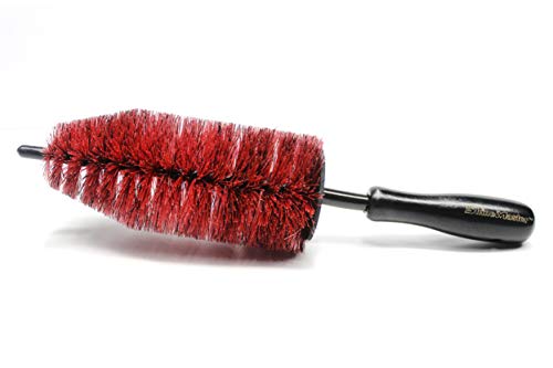 Maxshine PP-Short Handle Wheel Brush (Length 30cm) for Car Wheels Upholstery