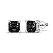 7 Pairs Swarovski Elements 18k White Gold Plated Crystal Stud Round Sparkling Earrings Set
