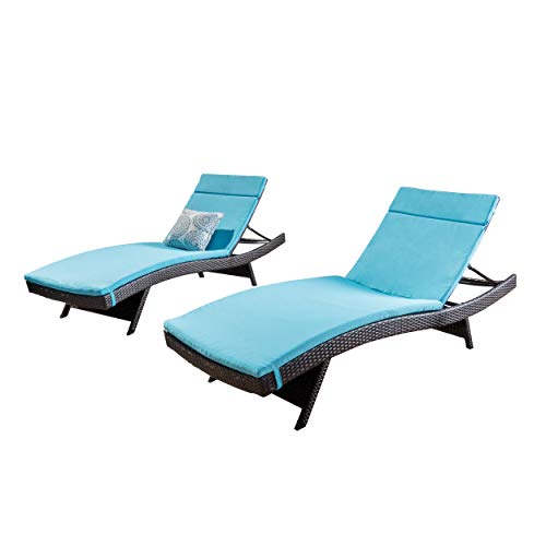 Christopher Knight Home Salem Outdoor Wicker Adjustable Chaise Lounges