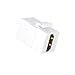 HDMI Keystone Coupler,VCE(6-Pack) HDMI Keystone Jack Insert,Gold Plated HDMI Female to Female Coupler Adapter-White