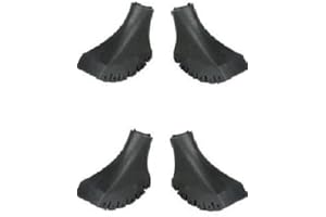 YORK NORDIC 4 Pack of Extra Durable Rubber Replacement Tips (Replacement Feet/Paws/Ferrules/Caps) for Trekking Poles - Fits All Standard Hiking and Nordic Walking Poles