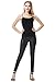 Everbellus Womens Mesh Faux Leather Leggings Sexy Skinny Pants
