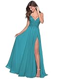 Miao Duo Women's Lace Appliqued Chiffon Prom