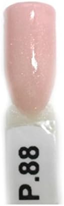 EZ DIP Gel Color Dip Powder P.88 Sparkle Pale Pink Dipping Powder 2oz. Jar
