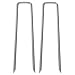 AAGUT Garden Stakes Pins, Landscape Staples 250 Pack 6 Inch 11-Gauge Galvanized Lawn Stake for Dog Fence, Weed Barrier Fabric, Ground Cover, Irrigation Tubing Soaker Hose, Chicken Wire