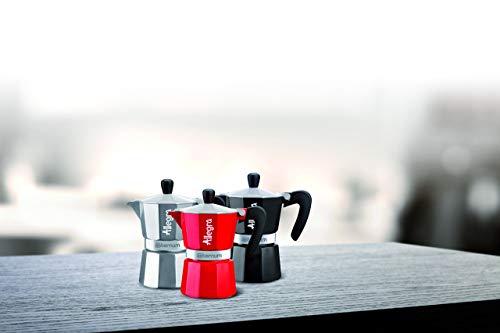 Bialetti 6011 Aeternum Espressokocher Allegra 1 Tasse, rot – Bild 2