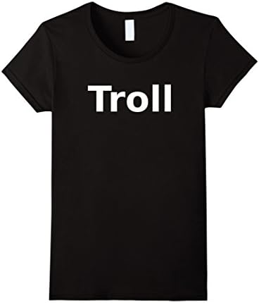 Womens Troll T-Shirt. Board Game Role Playing LARP Halloween RPG Large Black