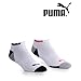PUMA 6-Pack No Show Mens Socks Stay-Up Cuff and Heel Cushioned Arch Support