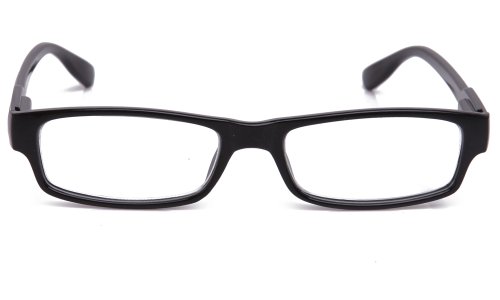 Newbee Fashion - Clear Glasses Squared Spring Hinge Flexible Comfortable Sophisticated Fashion Clear Frames Cosplay Glasses