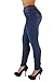 Style K117– Colombian Design, Butt Lift, Levanta Cola, Skinny Jeans in Dark Blue Size 11
