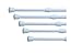Catsayer Adjustable Cupboard Bars Tensions Rod Spring Curtain Rod-5 Pack(10.5 Inch-14 Inch)