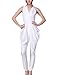 PrettyGuide Women V Neck Wrap Cap Sleeves Tunic Jumpsuit Rompers Long Pants