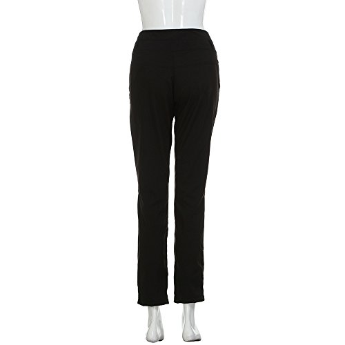 TIMEMEANS New Women Fashion Casual Pretty Pants Ladies High Waist Outdoor Home Daily Trousers Black