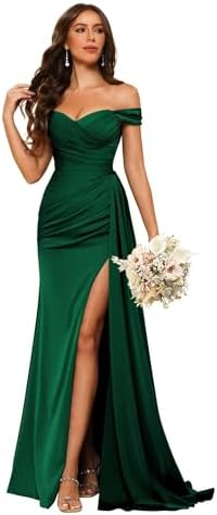 one shoulder bridesmaid dresses amazon Amazon.com: One Shoulder Wedding Bridesmaid Dresses Satin Long Maxi Formal Dresses for Women Party Black US2 : Clothing, Shoes & Jewelry