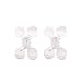 6 Pieces 11.8 Feet 4-Leaf Hanging Clover Garland Tissue Paper Flowers Garland Reusable Party Streamers for Party Decorations Wedding Decorations (White)