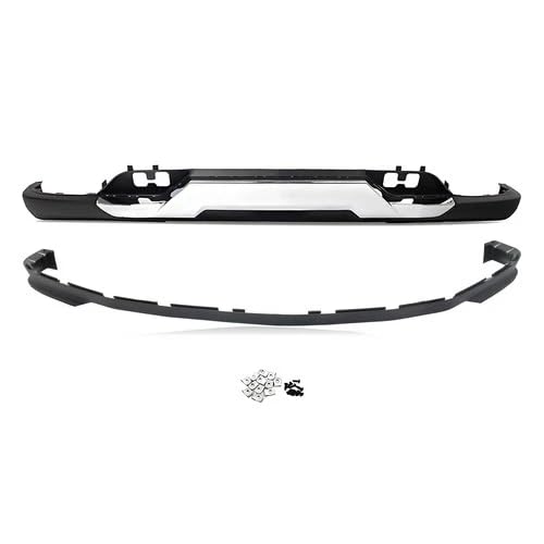 Front Lower Bumper Cover w/Chrome Skid Plate Fit Silverado 1500 2016-2019 at Amazon