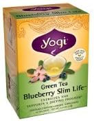 Yogi Blueberry Slim Life Green Tea, 16 Tea Bags (Pack of 6)