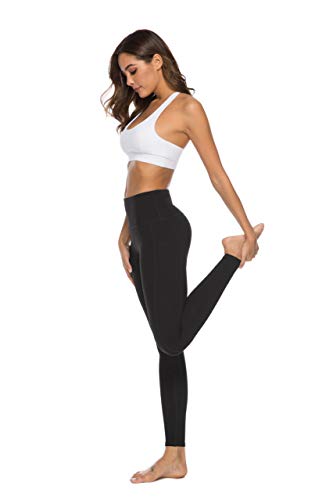 RURING Women's High Waist Yoga Pants Tummy Control Workout Running 4 Way Stretch Yoga Leggings