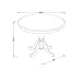 East West Furniture ANT-BLK-T Round Table, 36-Inch, Black/Cherry Finish
