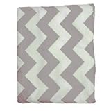 Round Crib Chevron Sheet - Color: Grey