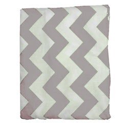 Round Crib Chevron Sheet - Color: Grey