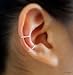 101) No Piercing TWO Cartilage Hoop Ear Cuffs, Sterling Silver, 14k gold filled, 14k Rose Gold Filled