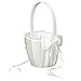 TOOGOO(R) Faux Pearl Flower Wedding Flower Girl Basket Bowknot Decor Ivory