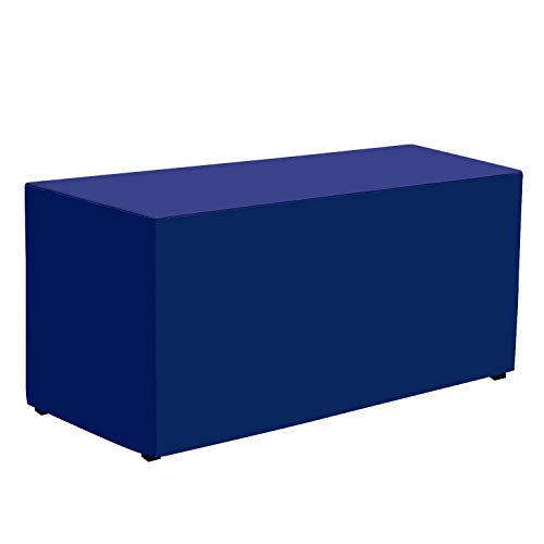 VEEYOO 6 Feet Table Cover - 72 x 30 Inch - Fitted Rectangle Polyester Table Cloth for 6 ft Table - Great for Banquet, Parties, Wedding, Royal Blue