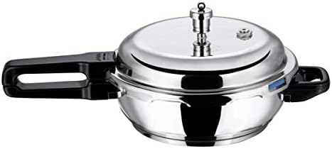 Vinod 18/8 Stainless Steel Pressure Pan with Lid-Senior (Induction Friendly) Vinod 18/8 Stainless Steel Pressure Pan with Lid-Senior (Induction Friendly)
